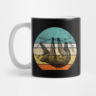 vintage retro sloth Mug